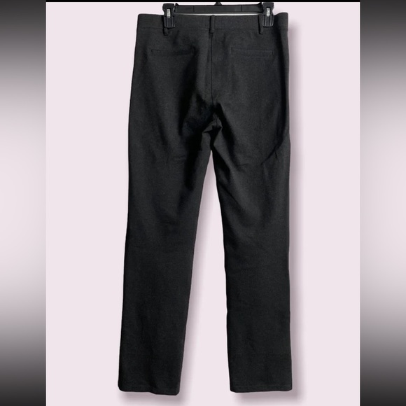 BETABRAND - Dress Pant Yoga Pants Classic Straight Leg Charcoal Gray Size Large - Picture 5 of 9